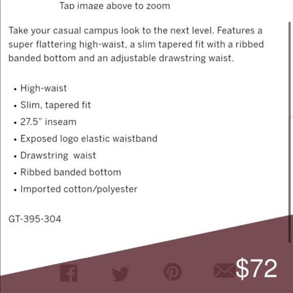 HTF VS PINK HIGH WAIST PINK LOGO SKINNY JOGGERS - Picture 3 of 3